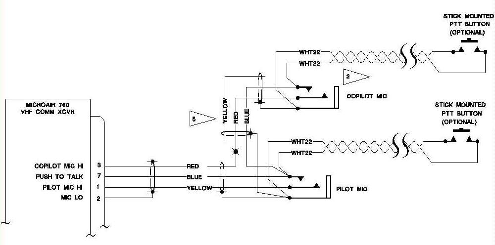 Aeroelectric Connection Aircraft Microphone Jack Wiring